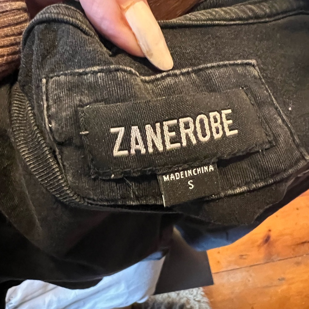 Zanerobe Charcoal t-shirt Tee with White Logo - Picture 7 of 7